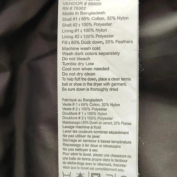 TIMBERLAND Y2K DUCK DOWN Puffer JACKET, Black, Men's XXL - Picture 11 of 13